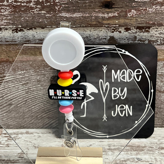White N.U.R.S.E. Badge Reel