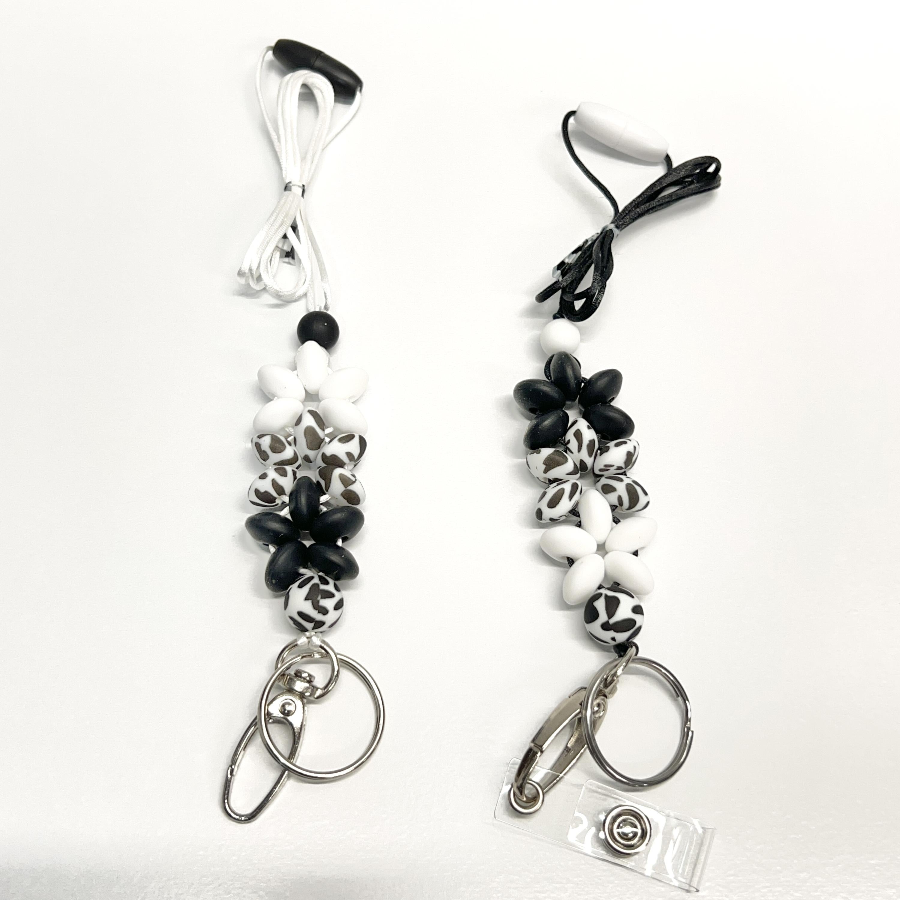 Cow Flower Lanyard