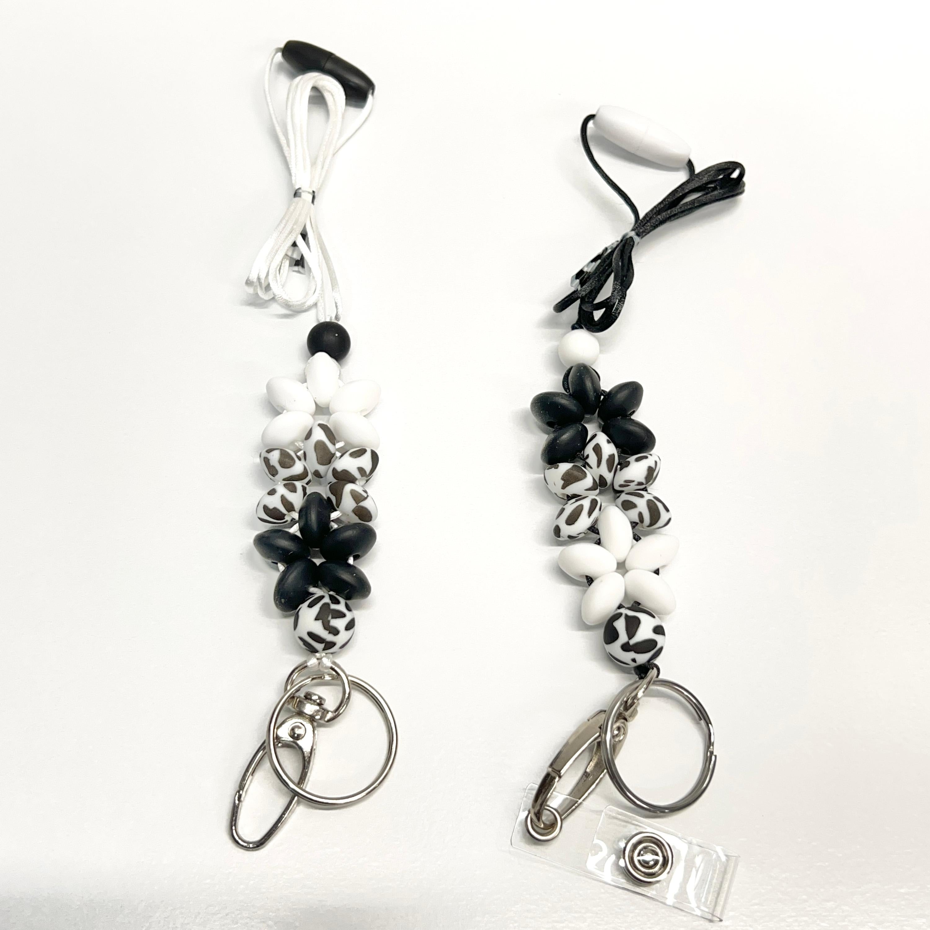 Cow Flower Lanyard