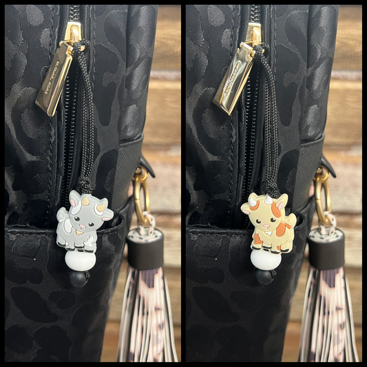 Goat Zipper Charm