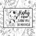 Holy Cow - Thermal Label Design
