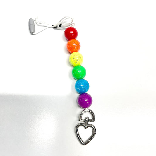 Glitter Rainbow Lanyard